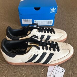 Adidas Samba OG Women's Sand Strata Cream Black Gold